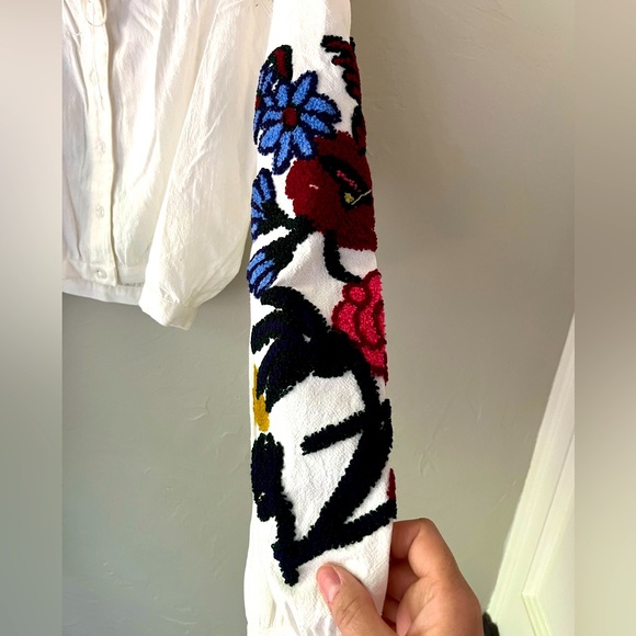 NWT FREE PEOPLE MEADOWS EMBROIDERED TOP S - Picture 7 of 7